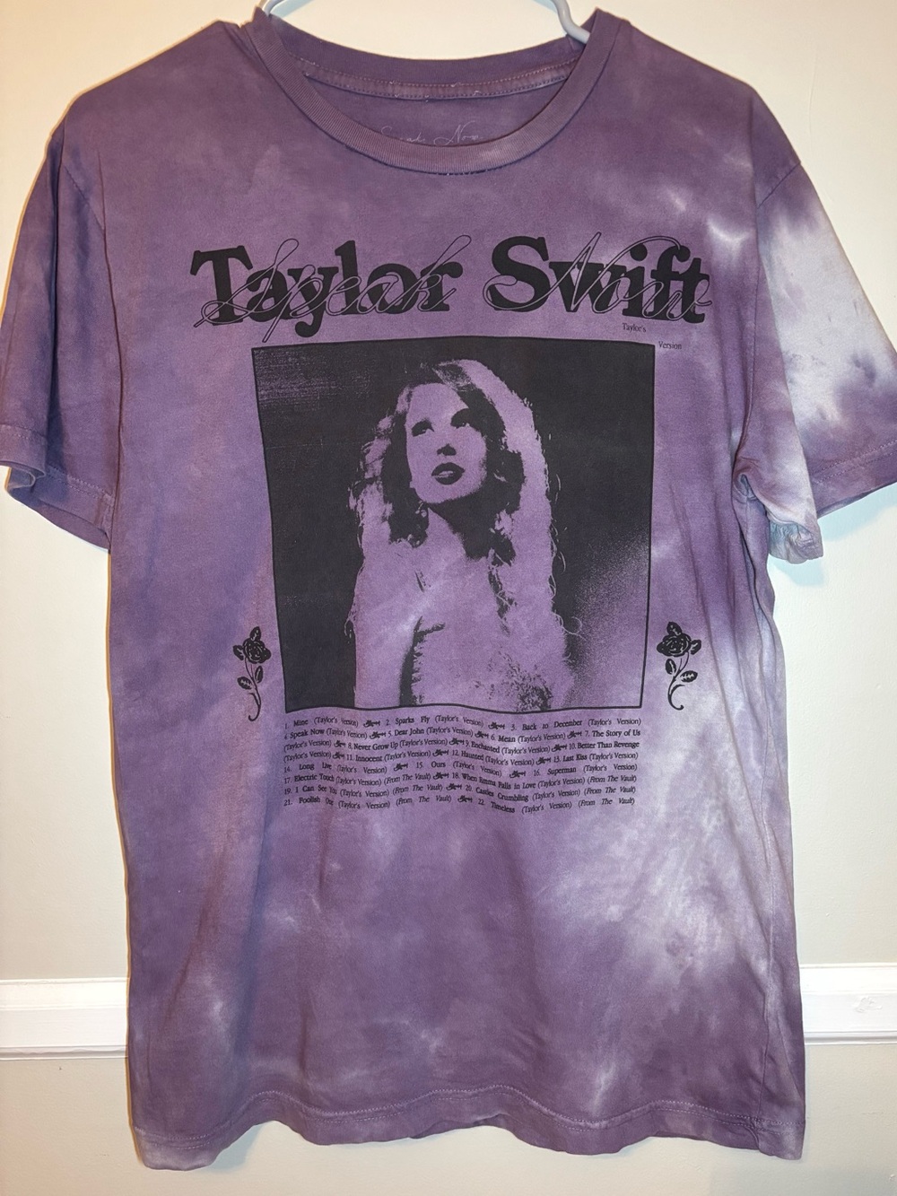 Taylor Swift Purple Tie-Dye Graphic Tee
